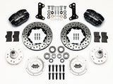 Wilwood - 64–72 GM A-Body | 67–69 GM F-Body | 64–82 Corvette | With Ridetech Spindles - Dynapro Dust-Boot Pro Series Front Brake Kit - 11 Inch