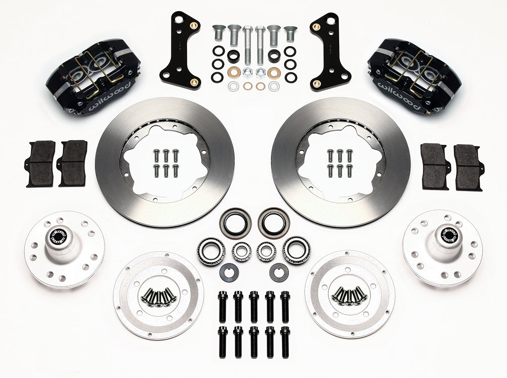 Wilwood - 64–72 GM A-Body | 67–69 GM F-Body | 64–82 Corvette | With Ridetech Spindles - Dynapro Dust-Boot Pro Series Front Brake Kit - 11 Inch