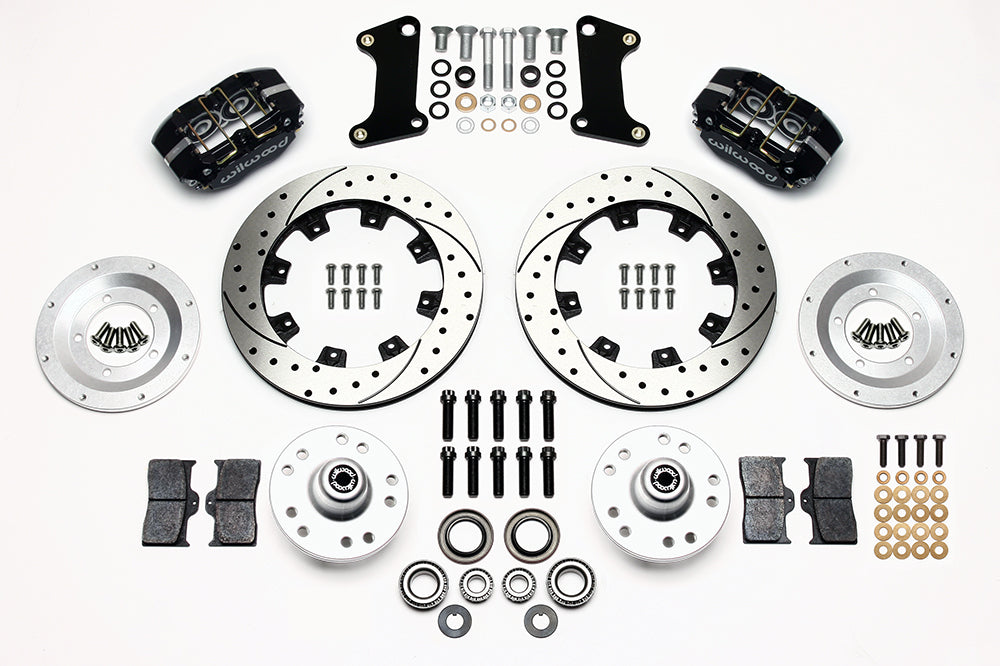 Wilwood - 64–72 GM A-Body | 67–69 GM F-Body | 64–82 Corvette | With Ridetech Spindles - Dynapro Dust-Boot Big Brake Front Brake Kit (Hub) - 12.19 Inch
