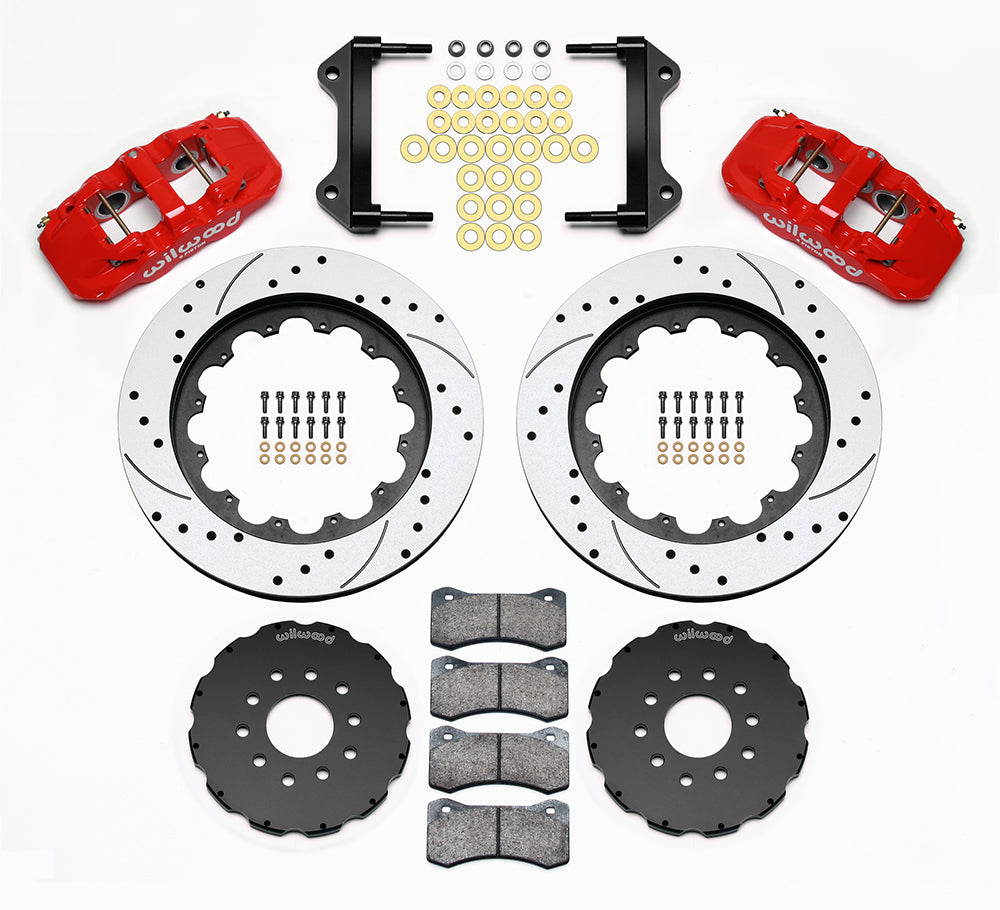 Wilwood - 1964–1981 A/F/X-Body, 1963–1982 Corvette, 1964–1970 Mustang | Ridetech, Art Morrison, Detroit Speed - AERO6 Big Brake Front Brake Kit - 15 inch