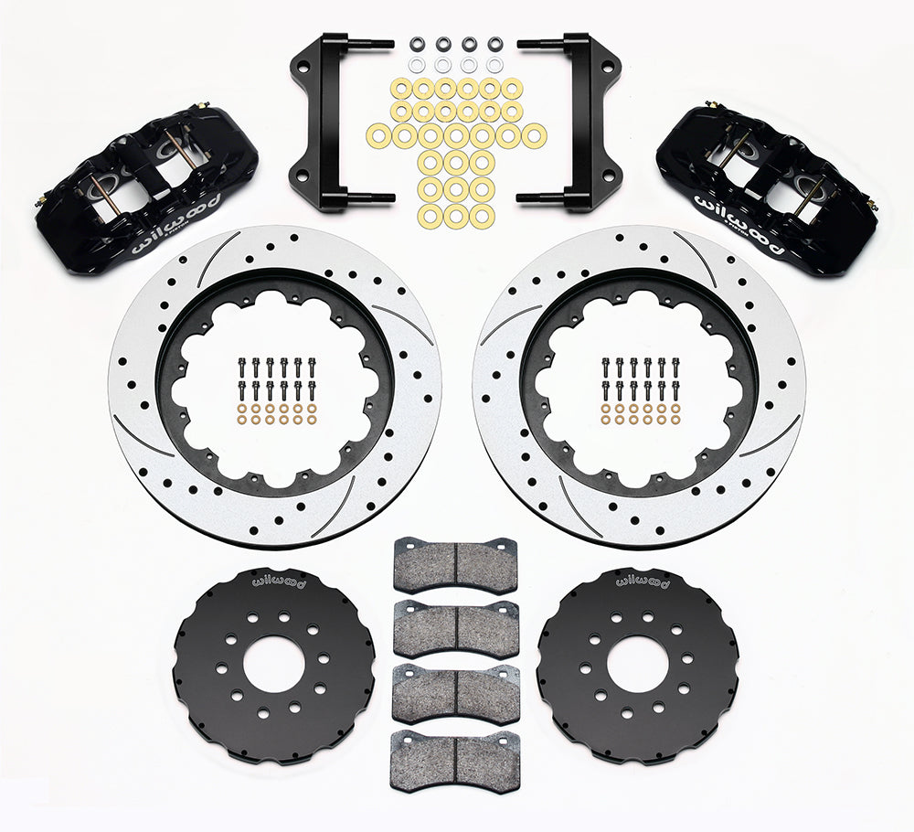 Wilwood - 1964–1981 A/F/X-Body, 1963–1982 Corvette, 1964–1970 Mustang | Ridetech, Art Morrison, Detroit Speed - AERO6 Big Brake Front Brake Kit - 15 inch