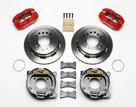 Wilwood - 10/12 Bolt - 2.75 - 2.81 Offset - Forged Dynapro Low-Profile Rear Parking Brake Kit - 11 Inch - Staggered Caliper Mounting