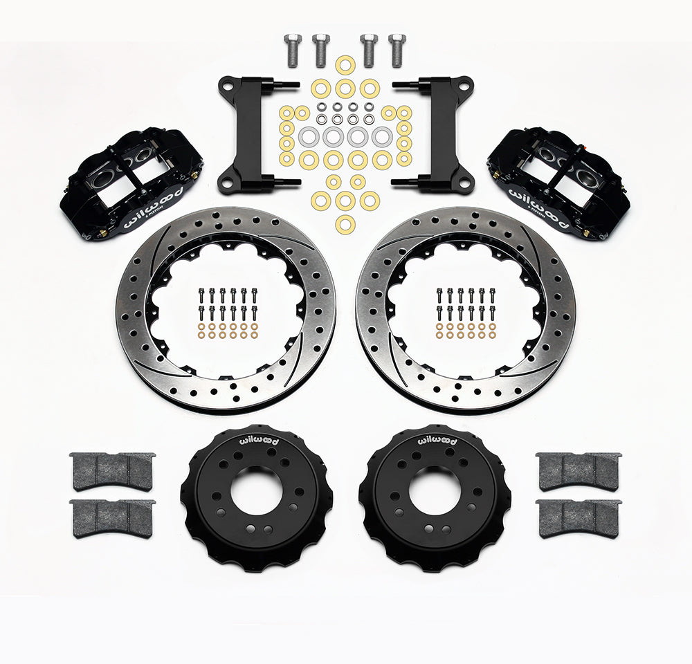Wilwood - Kit de frenos delanteros grandes Chevy/GMC C10 1963-1986, discos forjados Superlite 6R estrechos de 14 pulgadas