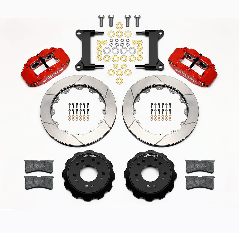 Wilwood - Kit de frenos delanteros grandes Chevy/GMC C10 1963-1986, discos forjados Superlite 6R estrechos de 14 pulgadas