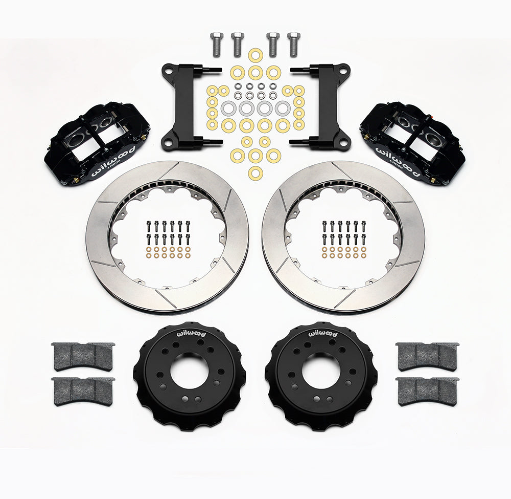 Wilwood - Kit de frenos delanteros grandes Chevy/GMC C10 1963-1986, discos forjados Superlite 6R estrechos de 14 pulgadas