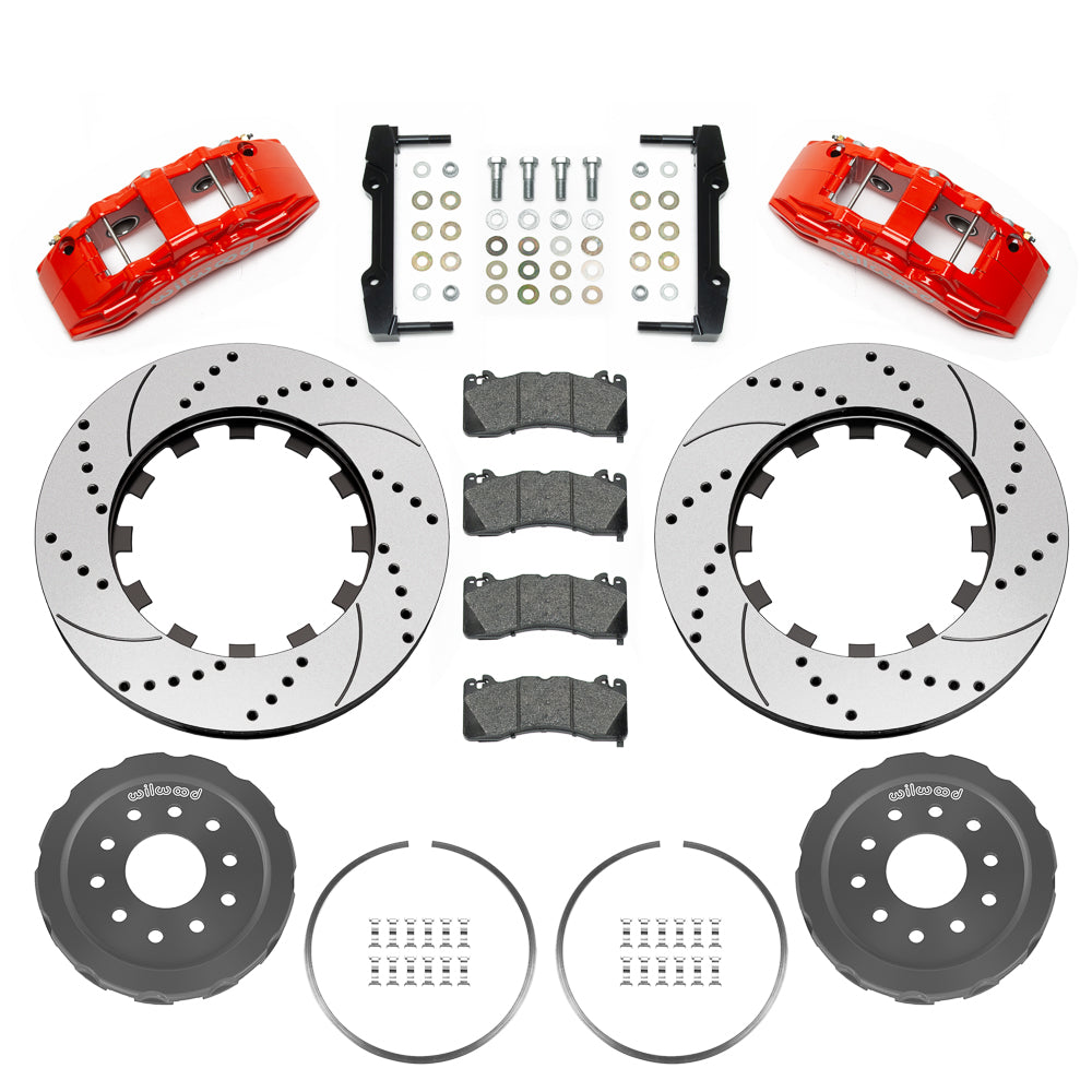 Wilwood - 1964–1981 A/F/X-Body, 1963–1982 Corvette, 1964–1970 Mustang | Ridetech, Art Morrison, Detroit Speed - SX6R Big Brake Dynamic Front Brake Kit - 15 inch