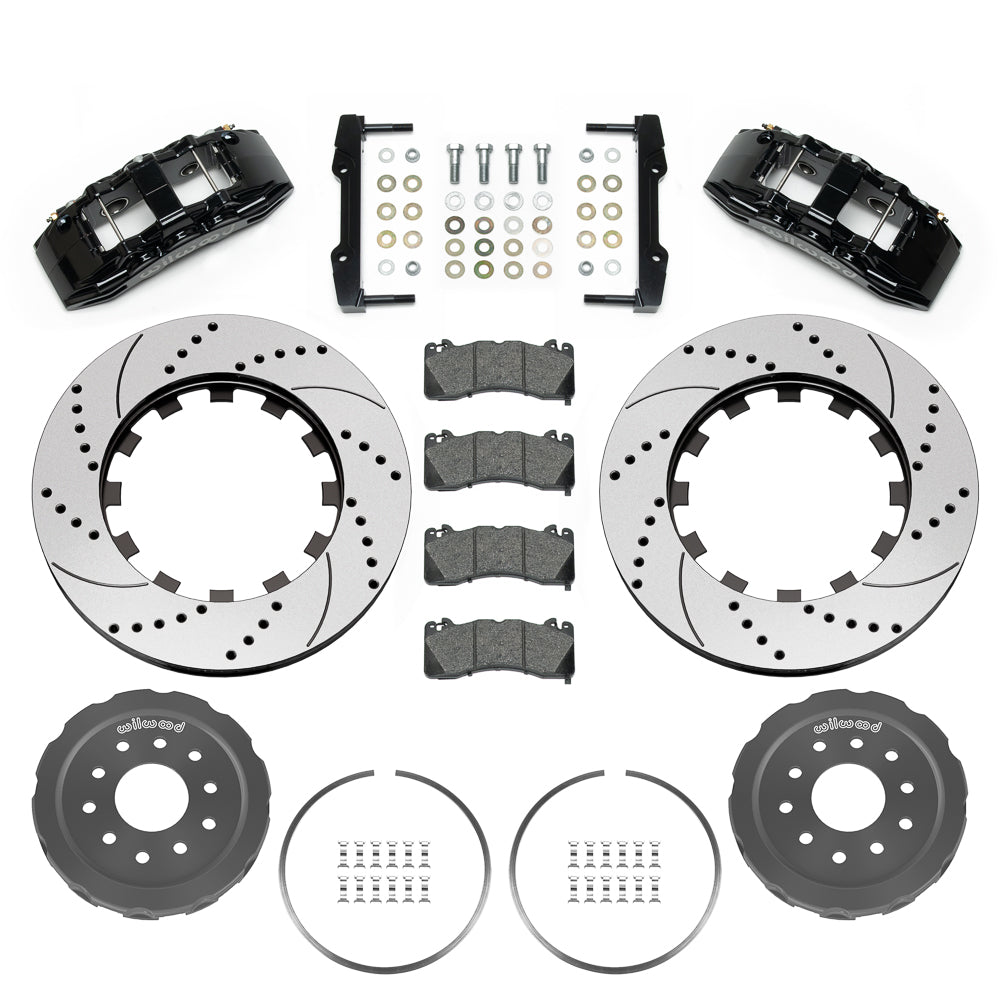 Wilwood - 1964–1981 A/F/X-Body, 1963–1982 Corvette, 1964–1970 Mustang | Ridetech, Art Morrison, Detroit Speed - SX6R Big Brake Dynamic Front Brake Kit - 15 inch