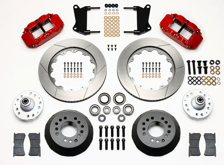 Wilwood - 64–72 GM A-Body | 67–69 GM F-Body | 64–82 Corvette | With Ridetech Spindles -  Forged Narrow Superlite 6R Dust-Seal Big Brake Front Brake Kit (Hub) - 14 Inch