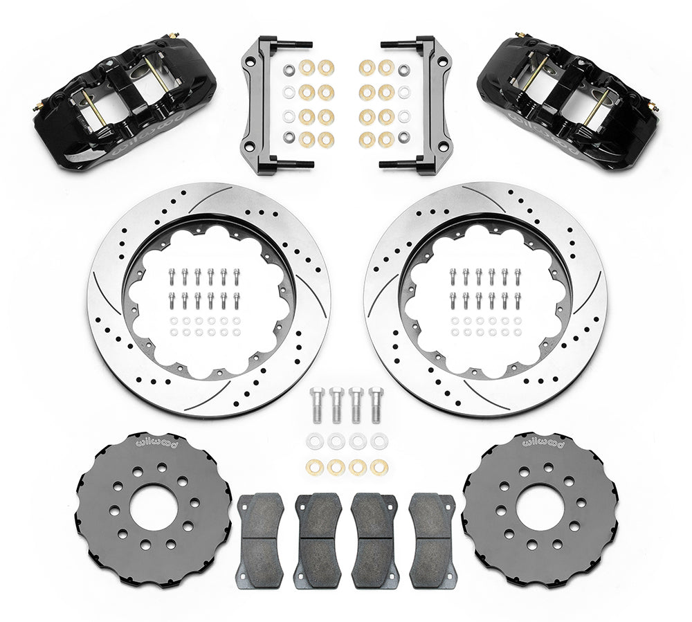 Wilwood - 1964–1981 A/F/X-Body, 1963–1982 Corvette, 1964–1970 Mustang | Ridetech, Art Morrison, Detroit Speed - AERO6 Big Brake Front Brake Kit - 14 inch
