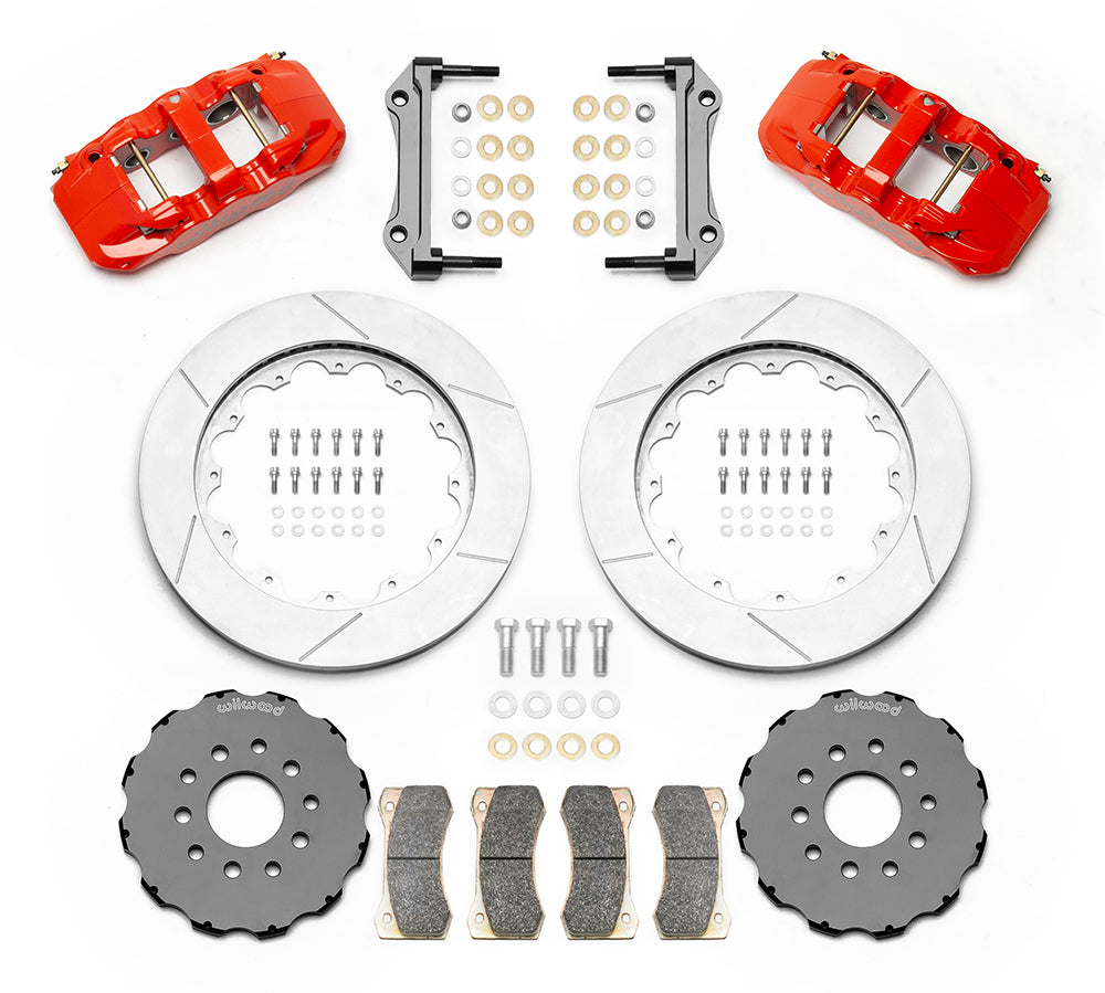 Wilwood - 1964–1981 A/F/X-Body, 1963–1982 Corvette, 1964–1970 Mustang | Ridetech, Art Morrison, Detroit Speed - AERO6 Big Brake Front Brake Kit - 14 inch