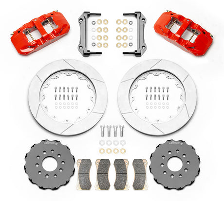 Wilwood - 1964–1981 A/F/X-Body, 1963–1982 Corvette, 1964–1970 Mustang | Ridetech, Art Morrison, Detroit Speed - AERO6 Big Brake Front Brake Kit - 14 inch