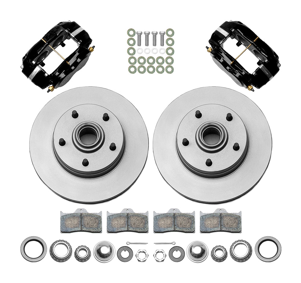 Wilwood - 1964–74 A/F/X-Body | Buick, Chevy, Olds, Pontiac, GMC | Apollo, Camaro, Chevelle, El Camino, Nova, Cutlass, GTO, Firebird - Forged Narrow Superlite 6R Big Brake Front Brake Kit (Hub) - 11 Inch