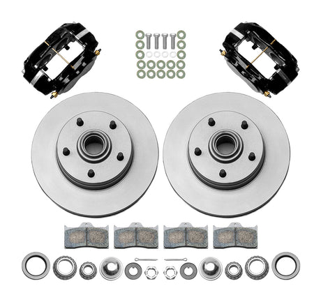 Wilwood - 1964–74 A/F/X-Body | Buick, Chevy, Olds, Pontiac, GMC | Apollo, Camaro, Chevelle, El Camino, Nova, Cutlass, GTO, Firebird - Forged Narrow Superlite 6R Big Brake Front Brake Kit (Hub) - 11 Inch