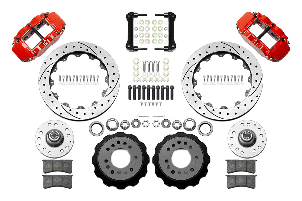 Wilwood - 1964–74 A/F/X-Body | Buick, Chevy, Olds, Pontiac, GMC | Apollo, Camaro, Chevelle, El Camino, Nova, Cutlass, GTO, Firebird -  Classic Series Dynalite Front Brake Kit - 12.88 Inch
