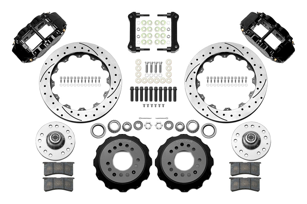 Wilwood - 1964–74 A/F/X-Body | Buick, Chevy, Olds, Pontiac, GMC | Apollo, Camaro, Chevelle, El Camino, Nova, Cutlass, GTO, Firebird -  Classic Series Dynalite Front Brake Kit - 12.88 Inch