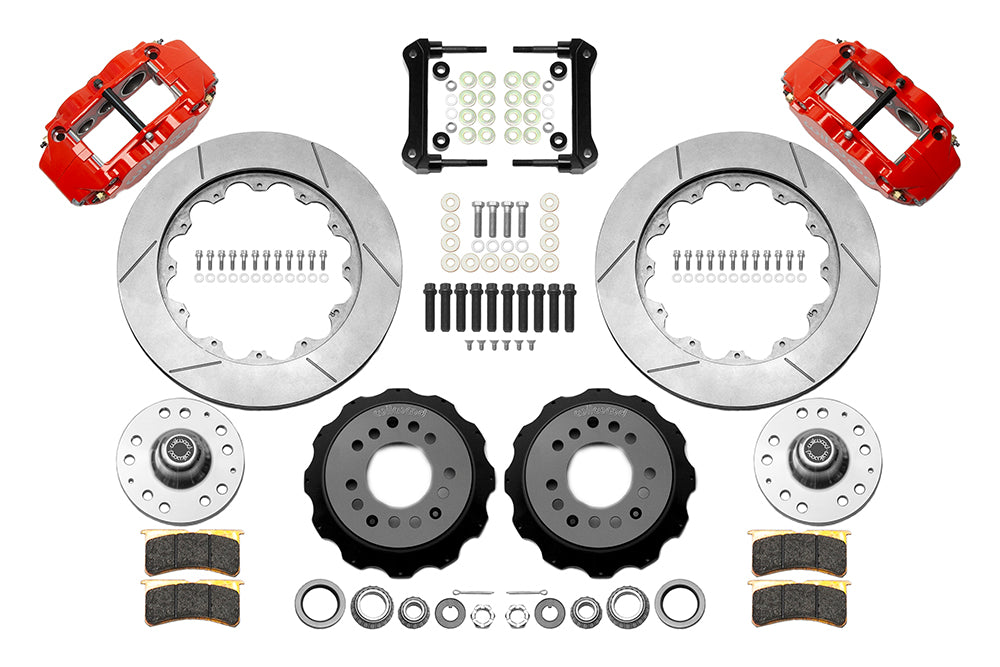 Wilwood - 1964–74 A/F/X-Body | Buick, Chevy, Olds, Pontiac, GMC | Apollo, Camaro, Chevelle, El Camino, Nova, Cutlass, GTO, Firebird - Forged Narrow Superlite 6R Big Brake Front Brake Kit (Hub) - 14 Inch