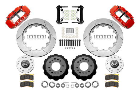 Wilwood - 1964–74 A/F/X-Body | Buick, Chevy, Olds, Pontiac, GMC | Apollo, Camaro, Chevelle, El Camino, Nova, Cutlass, GTO, Firebird - Forged Narrow Superlite 6R Big Brake Front Brake Kit (Hub) - 14 Inch
