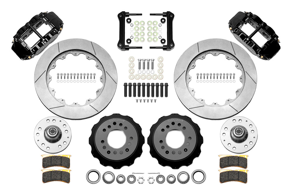 Wilwood - 1964–74 A/F/X-Body | Buick, Chevy, Olds, Pontiac, GMC | Apollo, Camaro, Chevelle, El Camino, Nova, Cutlass, GTO, Firebird - Forged Narrow Superlite 6R Big Brake Front Brake Kit (Hub) - 14 Inch