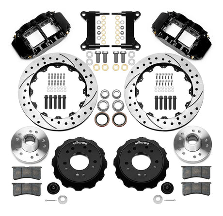 Wilwood - Kit de frenos delanteros grandes Chevy/GMC C10 1963-1986 Forged Narrow Superlite 6R (cubo y rotor de 2 piezas) - Rotores de 13,06 pulgadas