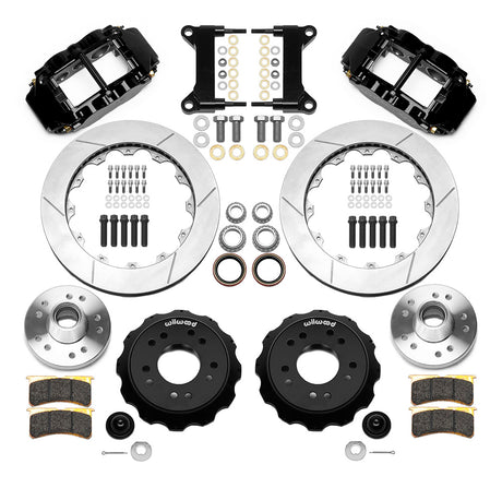 Wilwood - Kit de frenos delanteros grandes Chevy/GMC C10 1963-1986 Forged Narrow Superlite 6R (cubo y rotor de 2 piezas) - Rotores de 13,06 pulgadas