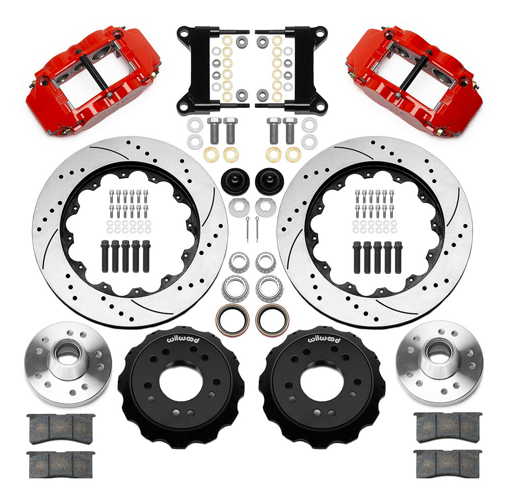 Wilwood - 1963-1986 Chevy/GMC C10 Front Big Brake Kit Forged Narrow Superlite 6R (Hub and 2PC Rotor) - 14-Inch Rotors