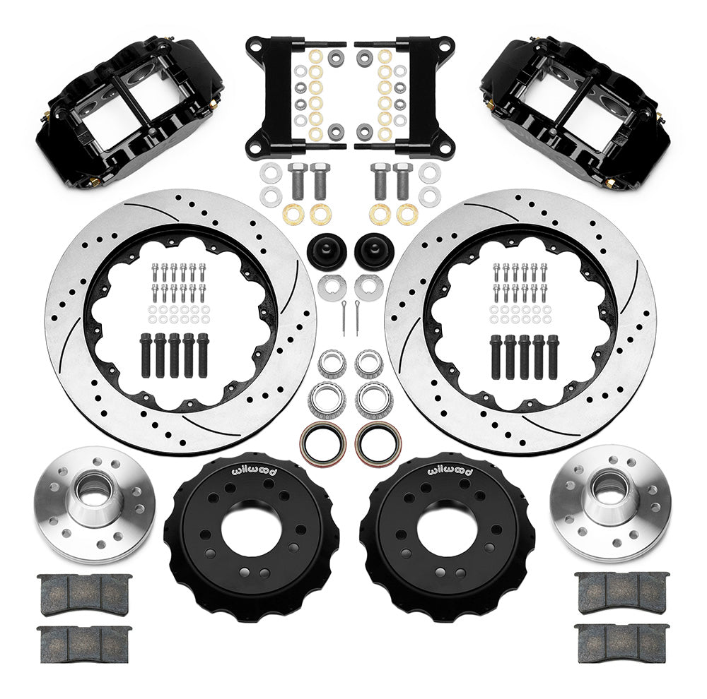 Wilwood - 1963-1986 Chevy/GMC C10 Front Big Brake Kit Forged Narrow Superlite 6R (Hub and 2PC Rotor) - 14-Inch Rotors