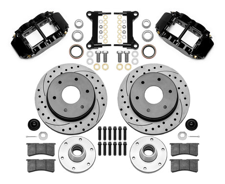Wilwood - Kit de frenos delanteros grandes Chevy/GMC C10 1963-1986, forjados, angostos, Superlite 6R (buje de 6 x 5,50 y rotor de 2 piezas), rotores de 12,19 pulgadas