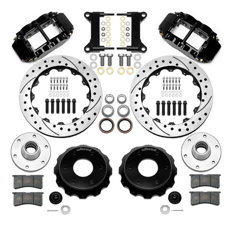 Wilwood - Kit de frenos delanteros grandes Chevy/GMC C10 1963-1986, forjados, angostos, Superlite 6R (buje de 6 x 5,50 y rotor de 2 piezas), rotores de 13,06 pulgadas