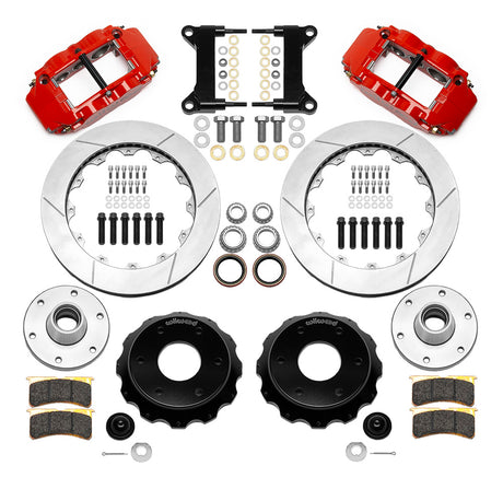 Wilwood - Kit de frenos delanteros grandes Chevy/GMC C10 1963-1986, forjados, angostos, Superlite 6R (buje de 6 x 5,50 y rotor de 2 piezas), rotores de 13,06 pulgadas