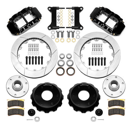 Wilwood - Kit de frenos delanteros grandes Chevy/GMC C10 1963-1986, forjados, angostos, Superlite 6R (buje de 6 x 5,50 y rotor de 2 piezas), rotores de 13,06 pulgadas
