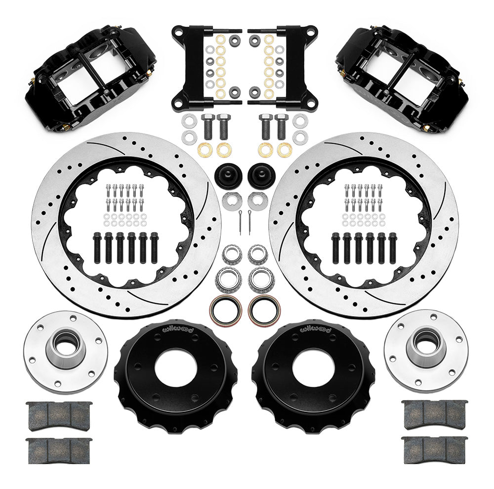 Wilwood - 1963-1986 Chevy/GMC C10 Front Big Brake Kit Forged Narrow Superlite 6R (6 x 5.50 Hub and 2PC Rotor) - 14-Inch Rotors