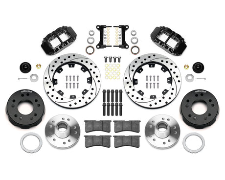 Wilwood - Kit de freno delantero forjado Superlite 6R Big Brake estrecho para Chevy/GMC C1500-OBS 1988-1999 (cubo) - Diámetro del rotor de 12,19 pulgadas