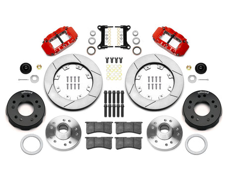Wilwood - Kit de freno delantero forjado Superlite 6R Big Brake estrecho para Chevy/GMC C1500-OBS 1988-1999 (cubo) - Diámetro del rotor de 12,19 pulgadas