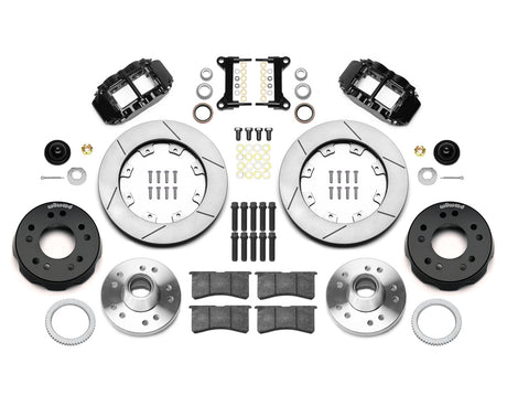 Wilwood - Kit de freno delantero forjado Superlite 6R Big Brake estrecho para Chevy/GMC C1500-OBS 1988-1999 (cubo) - Diámetro del rotor de 12,19 pulgadas