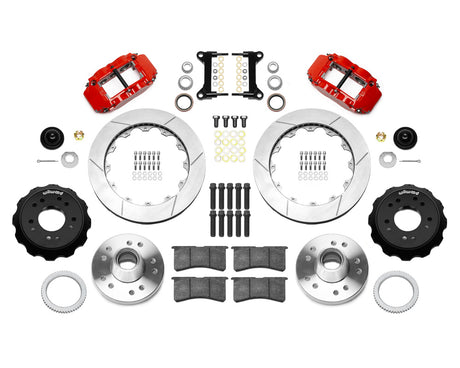 Wilwood - Kit de freno delantero forjado Superlite 6R Big Brake estrecho para Chevy/GMC C1500-OBS 1988-1999 (cubo) - Diámetro del rotor de 13,06 pulgadas
