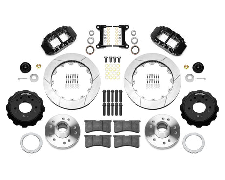 Wilwood - Kit de freno delantero forjado Superlite 6R Big Brake estrecho para Chevy/GMC C1500-OBS 1988-1999 (cubo) - Diámetro del rotor de 13,06 pulgadas