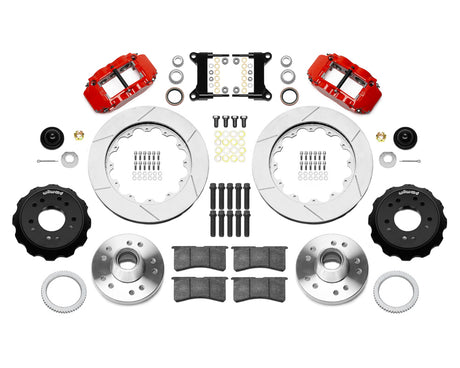 Wilwood - Kit de freno delantero forjado Superlite 6R Big Brake 1988-1999 Chevy/GMC C1500-OBS estrecho (cubo) - Diámetro del rotor de 14 pulgadas