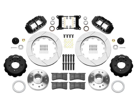 Wilwood - Kit de freno delantero forjado Superlite 6R Big Brake 1988-1999 Chevy/GMC C1500-OBS estrecho (cubo) - Diámetro del rotor de 14 pulgadas