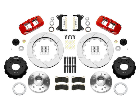 Wilwood - Kit de freno delantero grande AERO6 para Chevy/GMC C1500-OBS 1988-1999 - Diámetro del rotor: 14 pulgadas