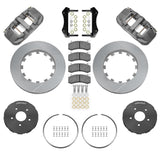 Wilwood - 1964–1981 A/F/X-Body, 1963–1982 Corvette, 1964–1970 Mustang | With Ridetech, Art Morrison, Detroit Speed Spindles - AERO4 Big Brake Lug Drive Front Brake Kit (Race) - 14 inch