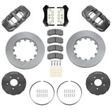 Wilwood - 1964–1981 A/F/X-Body, 1963–1982 Corvette, 1964–1970 Mustang | Ridetech, Art Morrison, Detroit Speed - AERO6 Big Brake Lug Drive Front Brake Kit (Race)- 14 inch