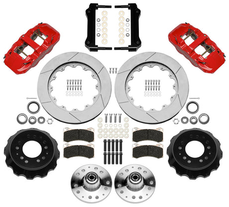 Wilwood - 1964–74 A/F/X-Body | Buick, Chevy, Olds, Pontiac, GMC | Apollo, Camaro, Chevelle, El Camino, Nova, Cutlass, GTO, Firebird - AERO6 Big Brake Front Brake Kit - 14 Inch
