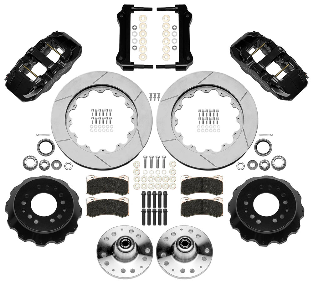 Wilwood - 1964–74 A/F/X-Body | Buick, Chevy, Olds, Pontiac, GMC | Apollo, Camaro, Chevelle, El Camino, Nova, Cutlass, GTO, Firebird - AERO6 Big Brake Front Brake Kit - 14 Inch
