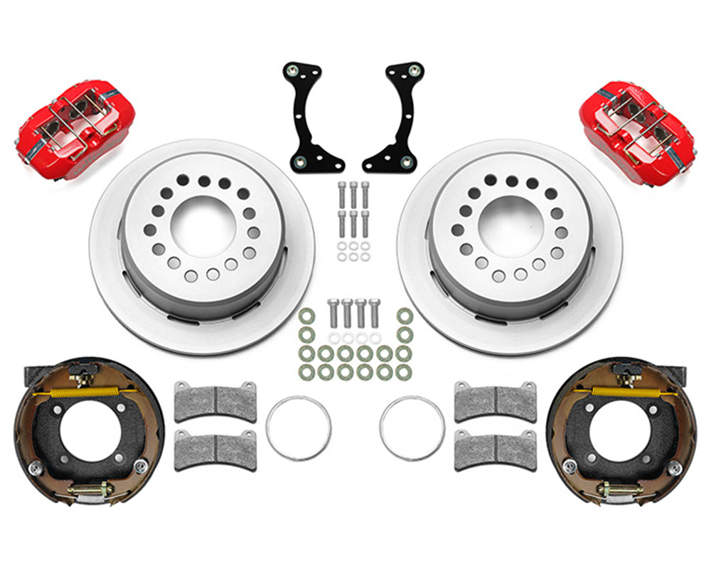 Wilwood - Chevy S10 Axle Flange Forged Dynapro Low-Profile Rear Parking Brake Kit - 11-Inch Rotors
