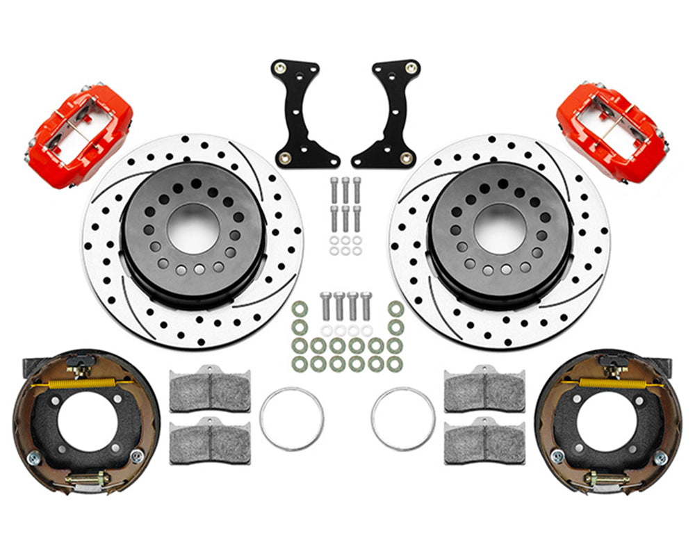 Wilwood - Chevy S10 Axle Forged Dynalite Rear Parking Brake Kit - 12.19-Inch Rotors