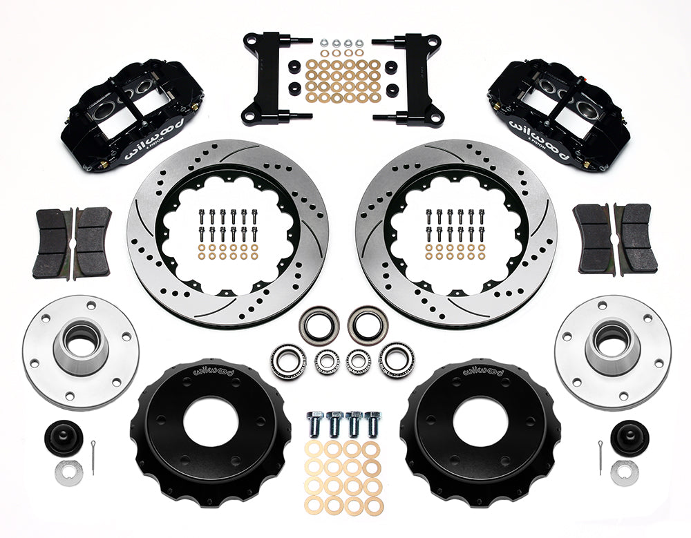 Wilwood - Kit de frenos delanteros grandes Chevy/GMC C10 1973-1986, forjados, angostos, Superlite 6R, para ejes DSE, rotores de 13,06 pulgadas