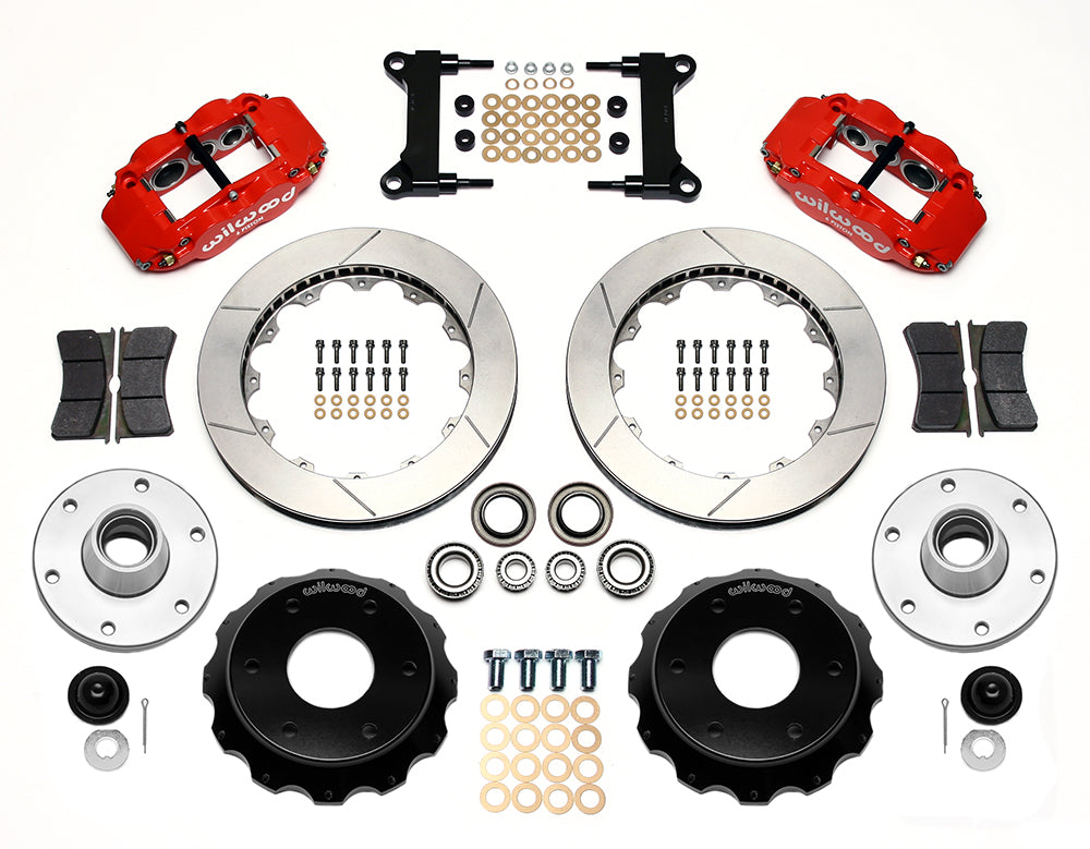 Wilwood - Kit de frenos delanteros grandes Chevy/GMC C10 1973-1986, forjados, angostos, Superlite 6R, para ejes DSE, rotores de 13,06 pulgadas