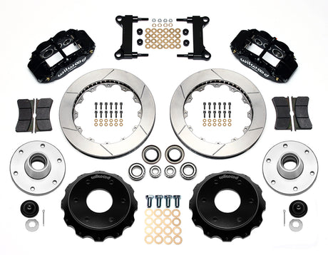 Wilwood - Kit de frenos delanteros grandes Chevy/GMC C10 1963-1986, forjados, angostos, Superlite 6R (buje de 6 x 5,50 y rotor de 2 piezas) para ejes CPP/Ridetech, rotores de 14 pulgadas