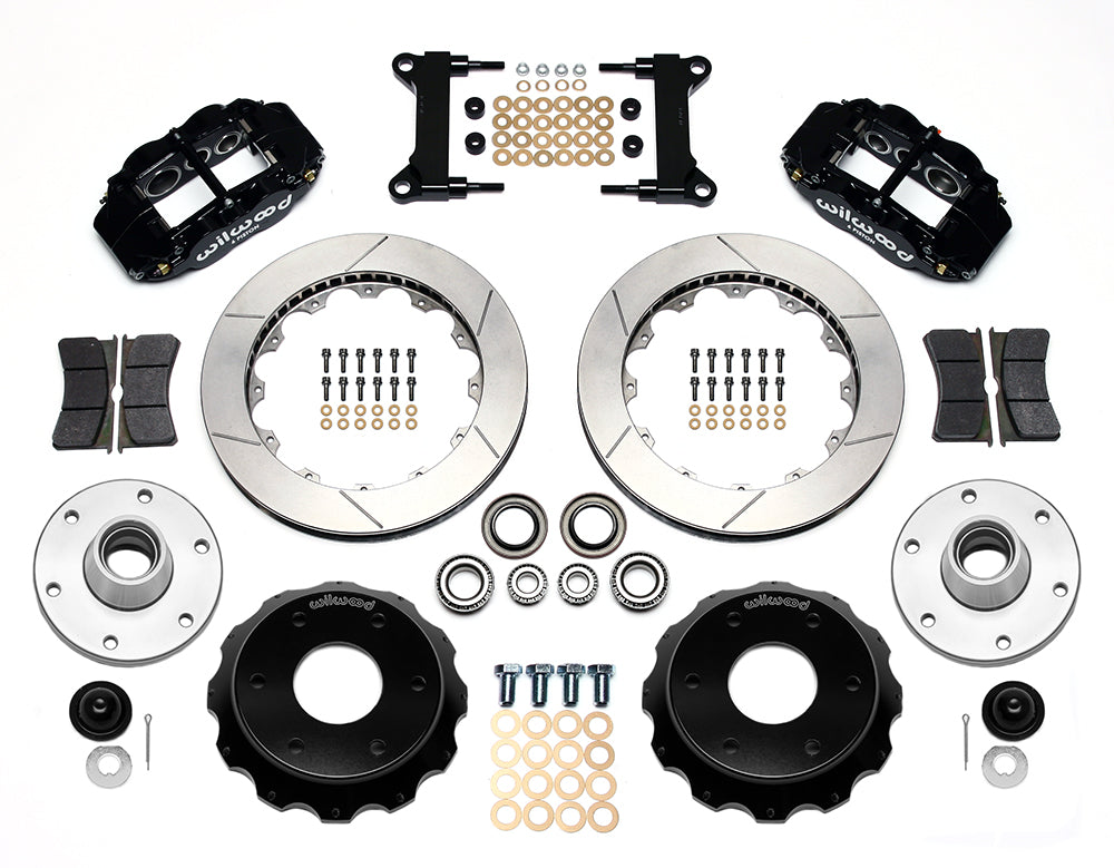 Wilwood - Kit de frenos delanteros grandes Chevy/GMC C10 1973-1986, forjados, angostos, Superlite 6R, para ejes DSE, rotores de 13,06 pulgadas