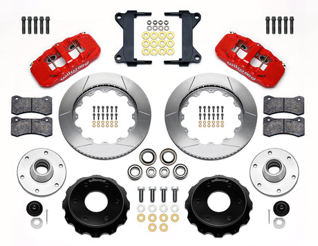 Wilwood - Kit de freno delantero grande AERO6 para Chevy/GMC C10 1963-1986 (buje de 6 x 5,50 y rotor de 2 piezas) para ejes CPP/Ridetech - Rotores de 14 pulgadas